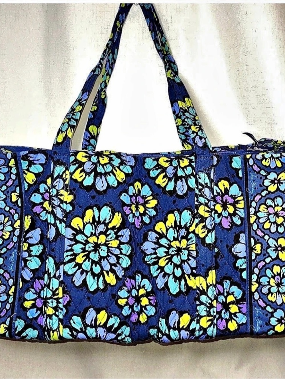 Vera Bradley Large Original Duffel Bag Floral Blue & Multicolor
